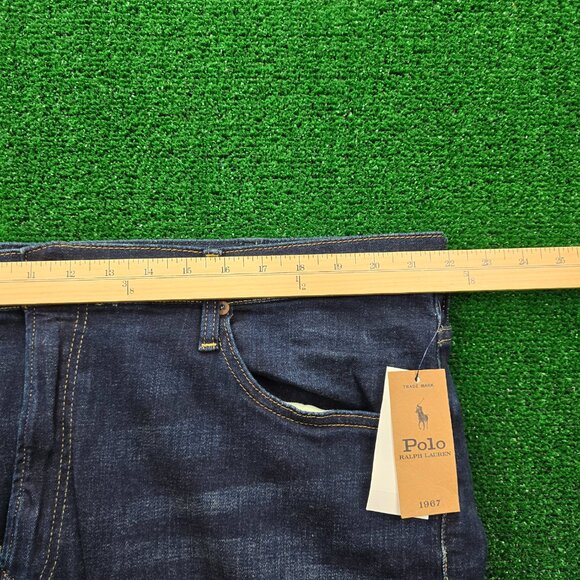 Polo Ralph Lauren Jeans Mens 44Bx32 Blue Denim The Prospect‎ Straight NWT - Picture 8 of 15